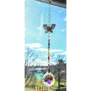 Handmade Crystal Ball 40mmab 13" Suncatcher Beads